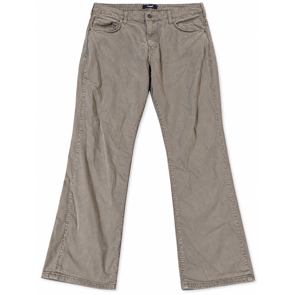 Mavi Matt Relaxed Straight Leg Pants Mens 38x32 Taupe Brown Twill M00337